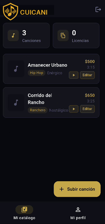 Catálogo app