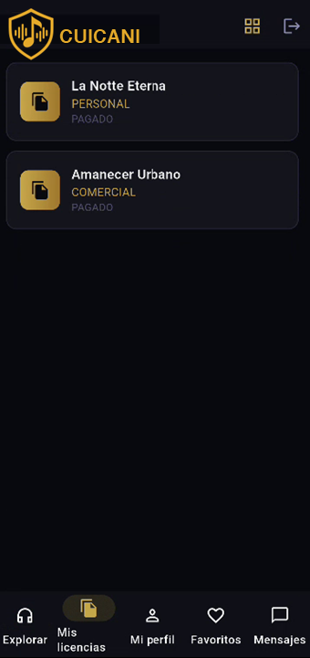 Licencias app
